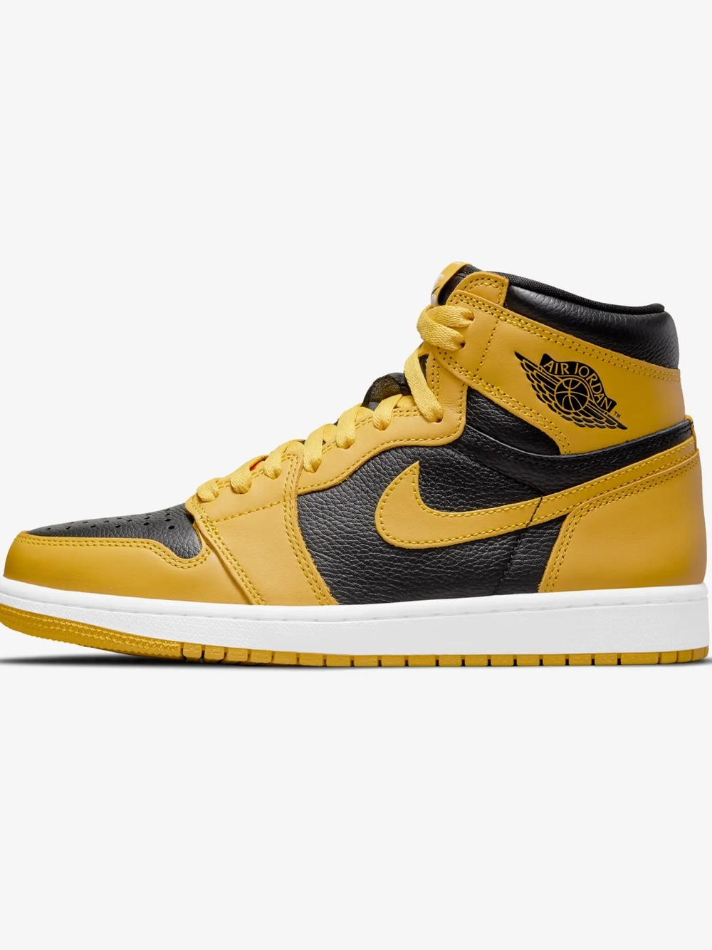 Jordan High-Top Sneakers in Black and Yellow